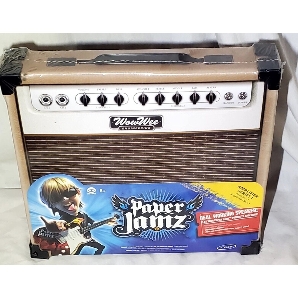 Paper Jamz Guitar Amplifier Series 1 Tan/Brown New Sealed 2009 WowWee Group